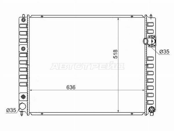 Радиатор Infiniti Ex25