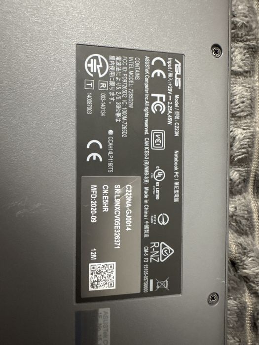 Asus Chromebook model C223NA