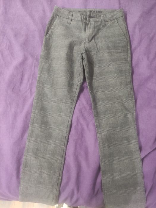 Дамски панталони в бежов и сив цвят