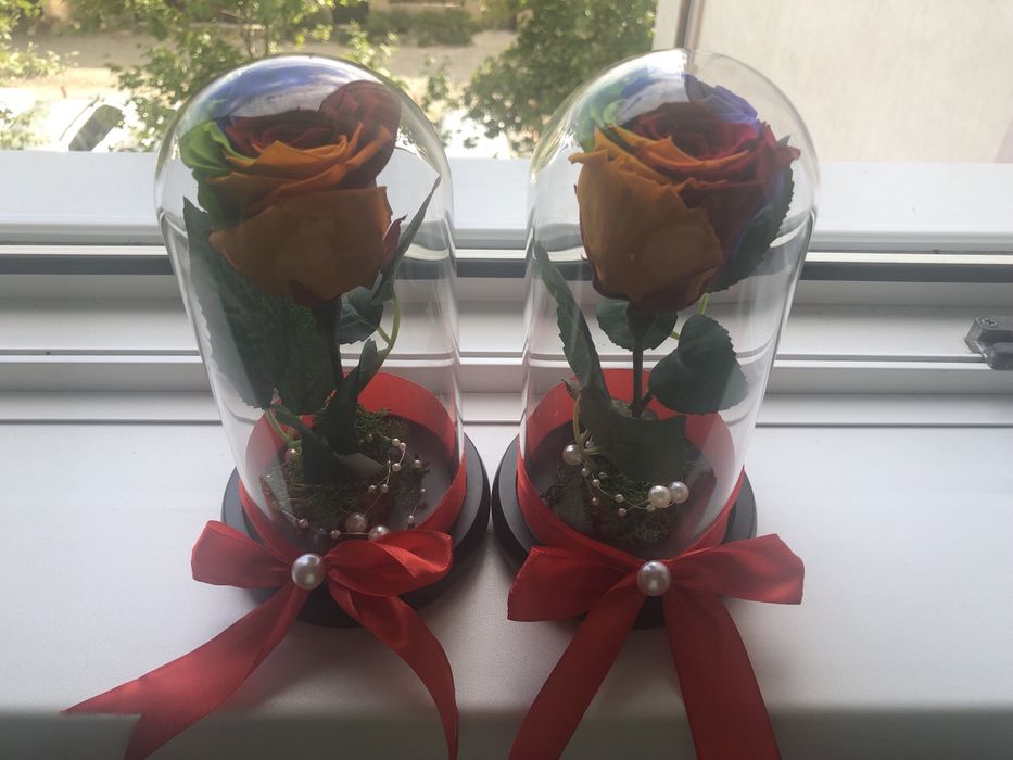 Trandafir criogenat conservat culoare mov