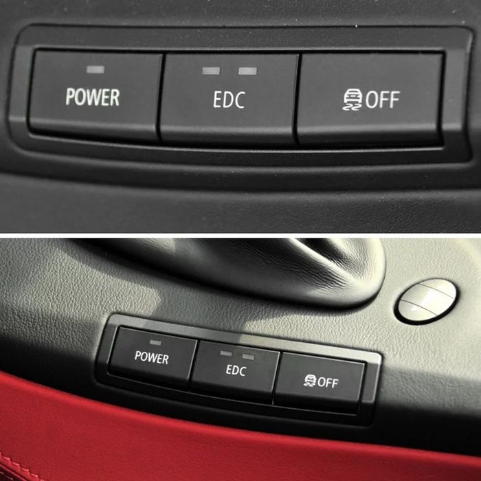 BMW 3 M3 E90 E92 E93 бутон панел капаче конзола OFF EDC бутони бмв е90 EDC копче превключвател управление окачване спортен режим панел централна