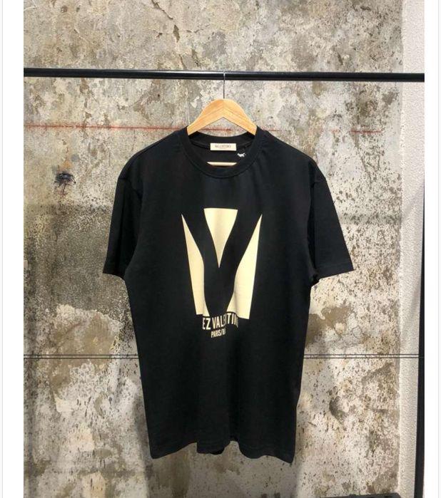Tricou valentino negru colectia noua premium