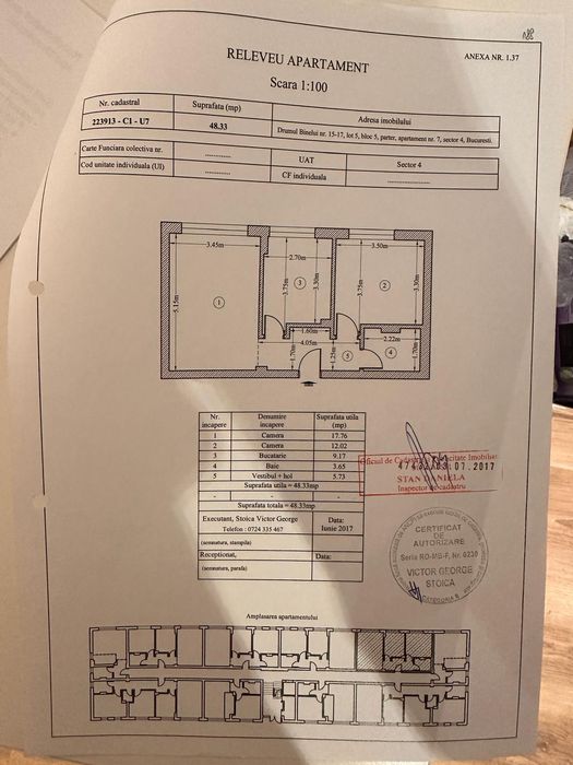 Apartament 2 camere de vanzare - Bucuresti - direct proprietar,