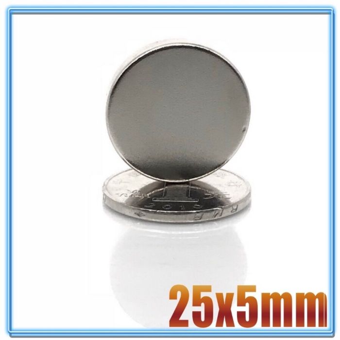 25x5mm МАГНИТ-10кг. неодимов N52, magnit, НЕОДИМОВ