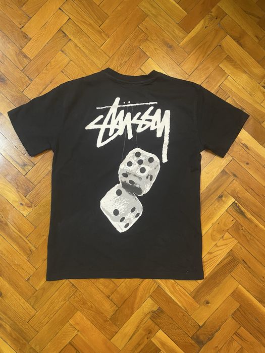 Stussy black dice tee