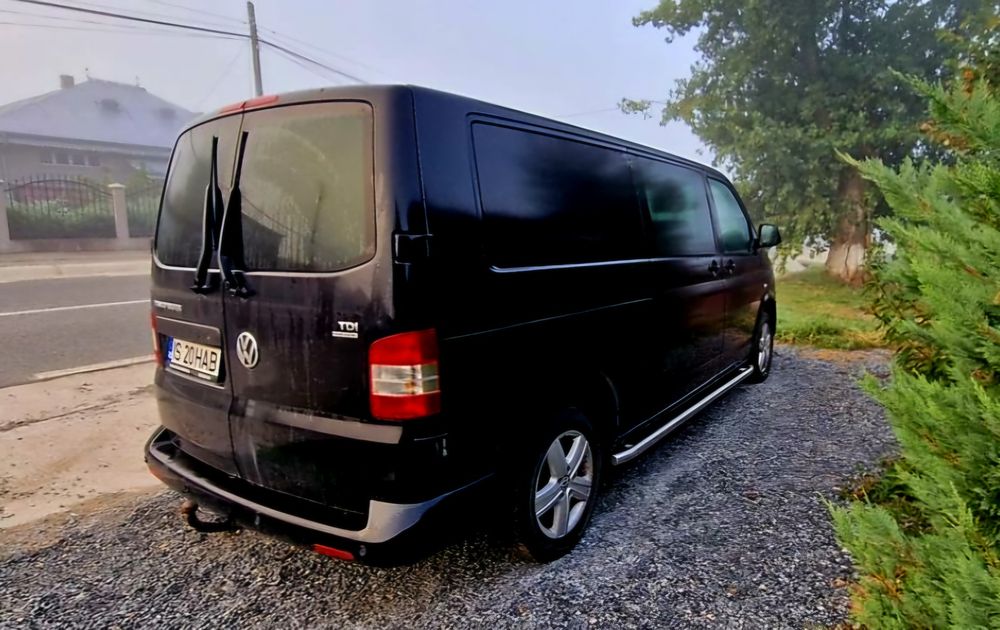 VW Transporter 4x4 DSG • Dublă cabină 5 locuri • Piele • 180 CP • PREȚ FIX