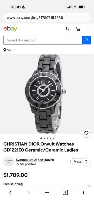 Dior часы оригинал