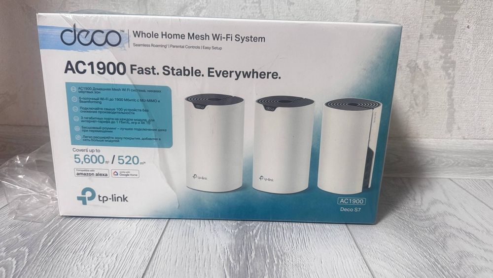 Роутер TP-Link Deco S7 AC1900 для дома и офиса