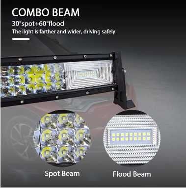 Лед Бар №3772-9 извит 105см. 198D-594W Led 12v/24v