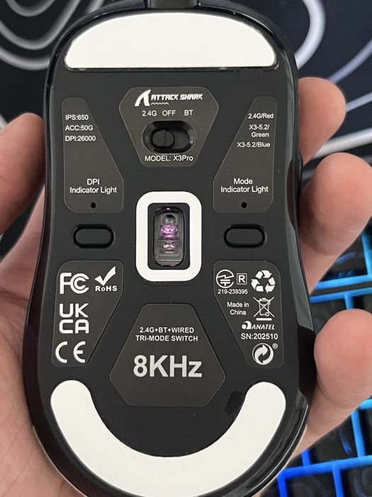 Комплект Ajazz AK820 Max HE | Attack Shark X3 Pro | Коврик 900x400
