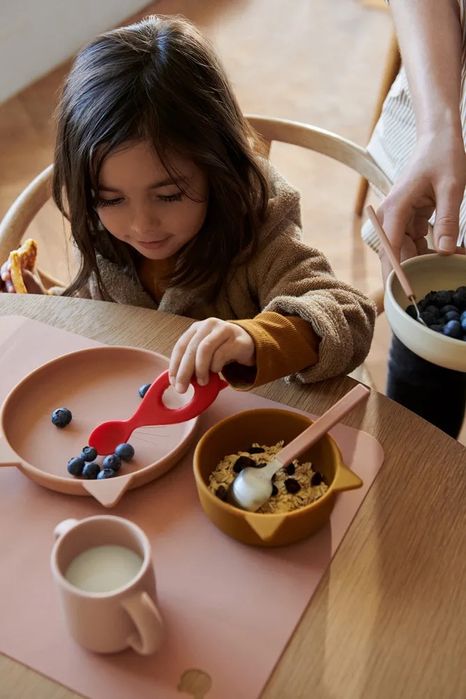 Силиконов Сет За Хранене/LIEWOOD/Cat Rose Multi Mix/4 Части