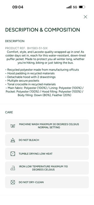 куртка мужская от LACOSTE лакост 100% original оригинал из США.