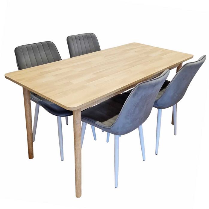 Дървена Трапезна маса + 4 стола