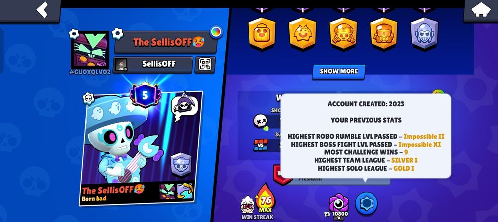 Продам аккаунт бравл Старс срочно!!!