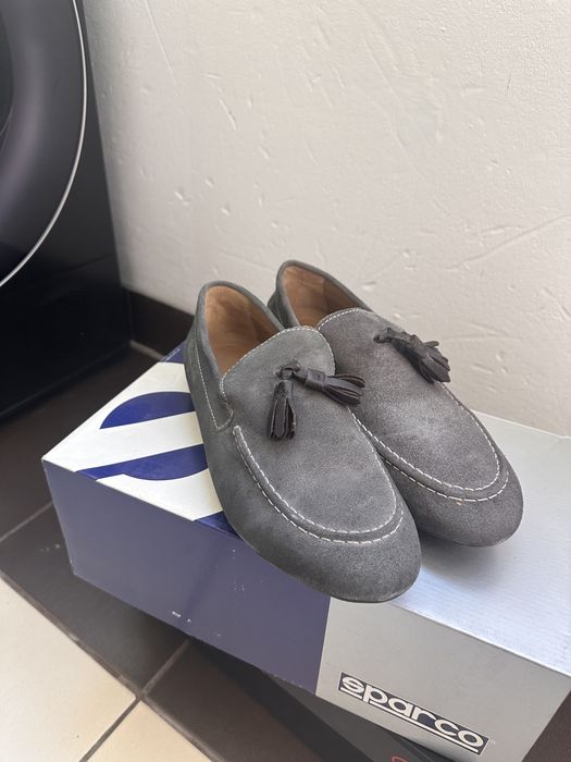 Mocasini gri barbati