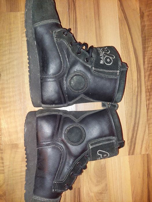 Ghete moto Polo,piele și piele intoarsa,mărime 41