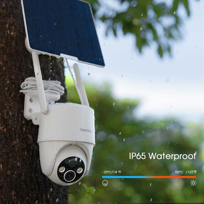 Охранителна камера със слънчеви батерии Topcony