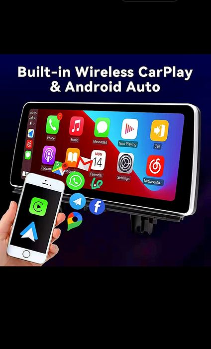 Navigație Android 14 BMW seriile E si F  CIC NBT si EVO, 12.3", Wireless CarPlay, GPS, 8gb ram, 128gb