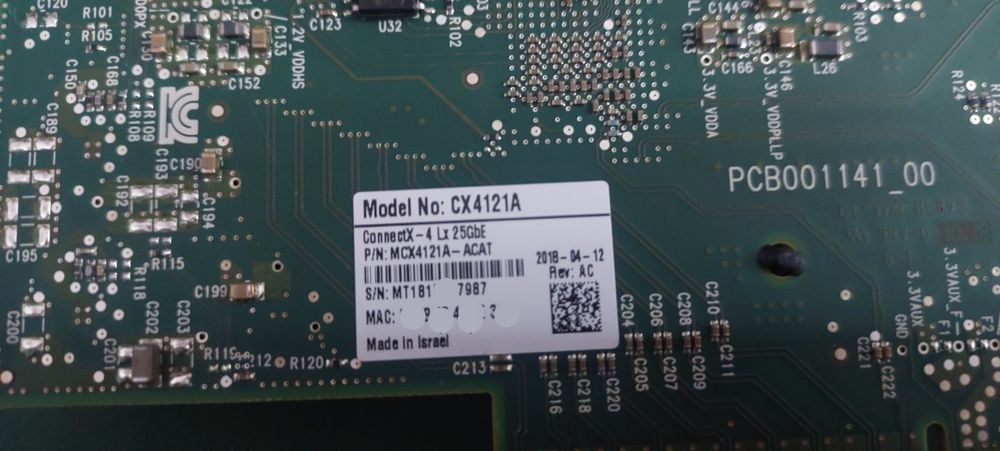Placa Retea Mellanox ConnectX-4 LX MCX4121A SFP28 25GbE