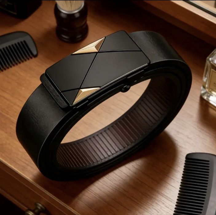 Официални Колани с автоматична катарама /Естествена кожа -10% Промоция