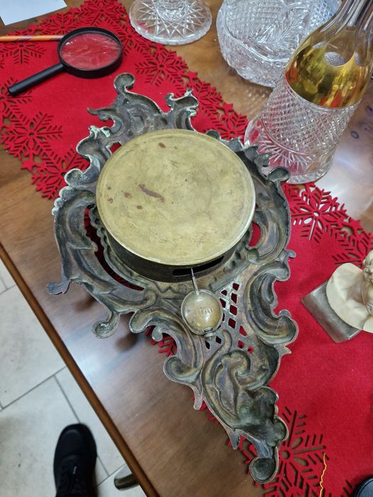 Рядък антикварен френски бронзов стенен часовник Japy Freres - 1870 г