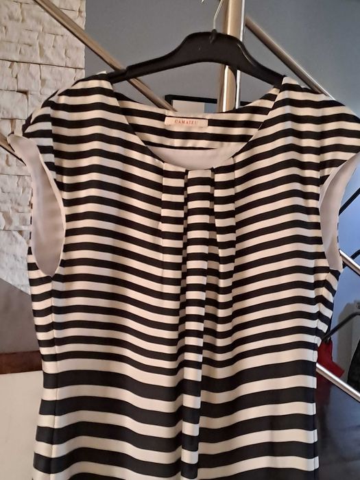 Rochie de vara alb /negru.