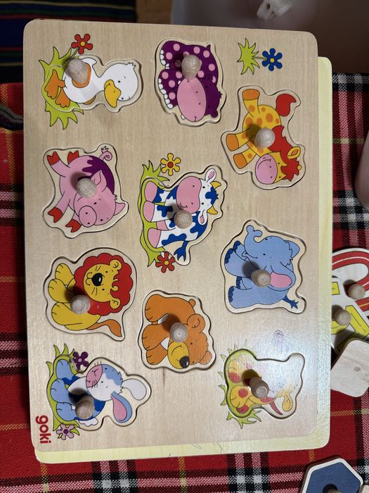 Бебешки дървени играчки лот