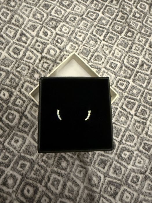 Обеци Blush с кристали – чисто нови, с кутия