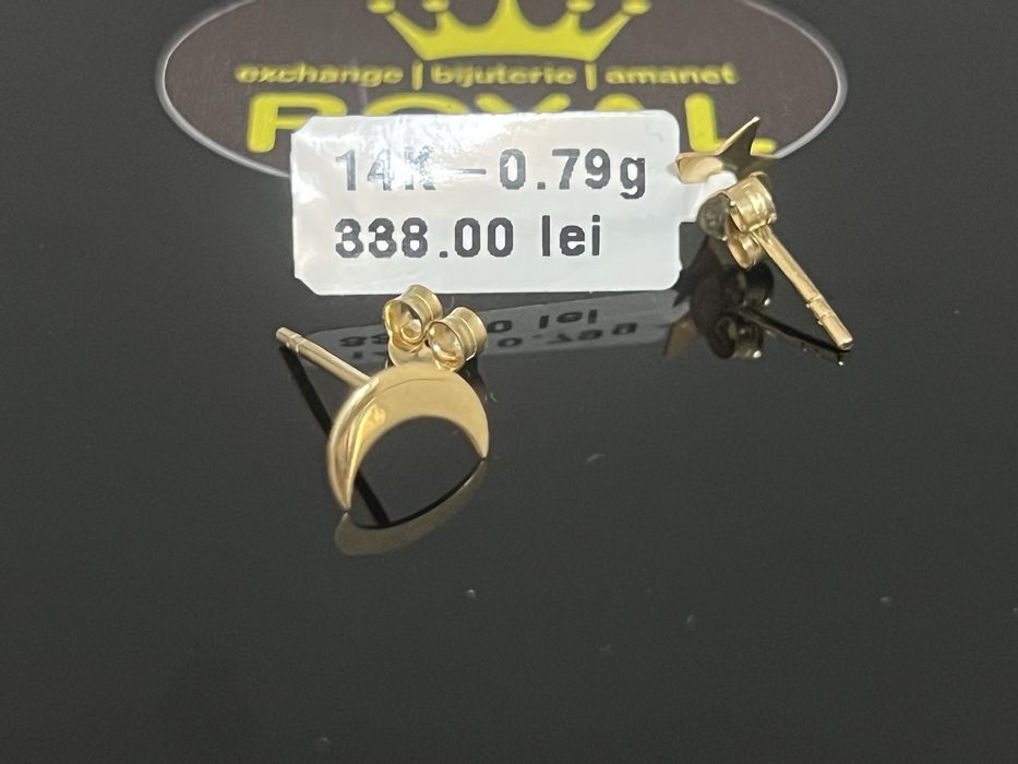 Bijuteria Royal CB : Cercei copil aur 14K 585  0,79 grame