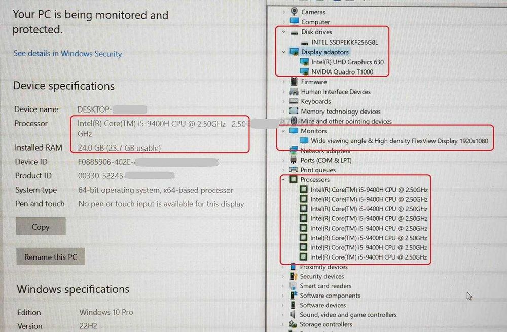 ThinkPad P53/Core i5-9400H/16GB RAM/512G SSD/15.6 IPS/Quadro T1000 4GB