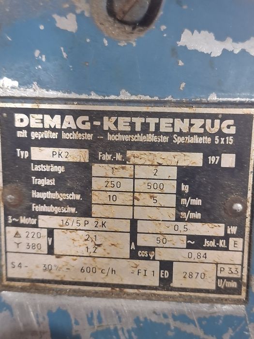 Macara Demag 250kg