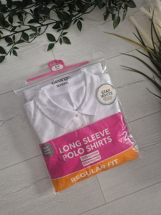 2 Bluze polo maneca lunga, Noi, George 8 9 ani