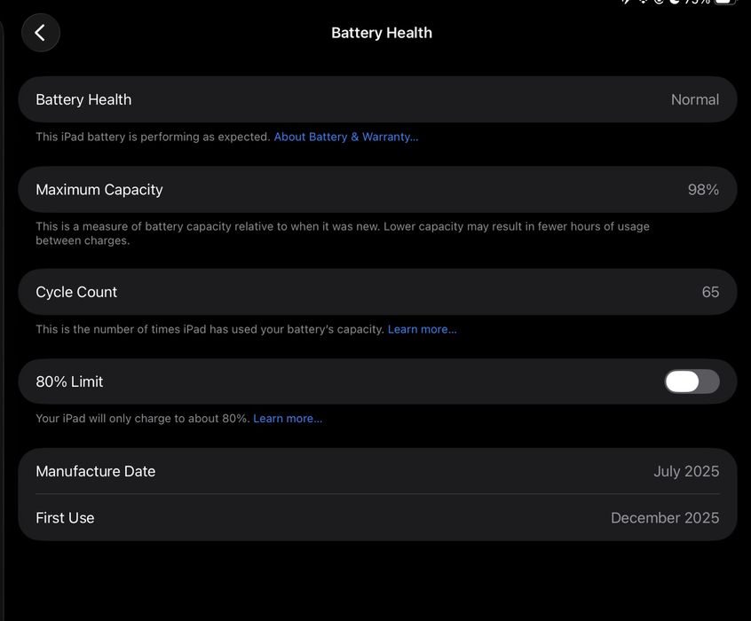 iPad A16 11” 128GB Wi-Fi + Cellular (eSIM) + Apple Pencil USB-C | 98% Battery | Garanție Apple