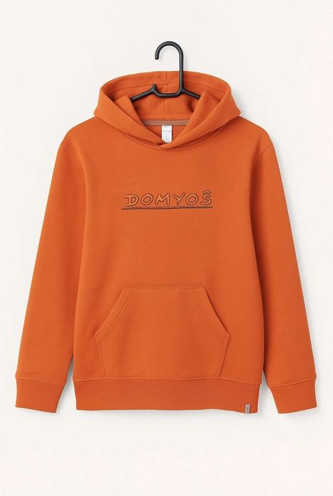 Hanorac Domyos portocaliu cu glugă, 14 ani (158–164 cm), nou