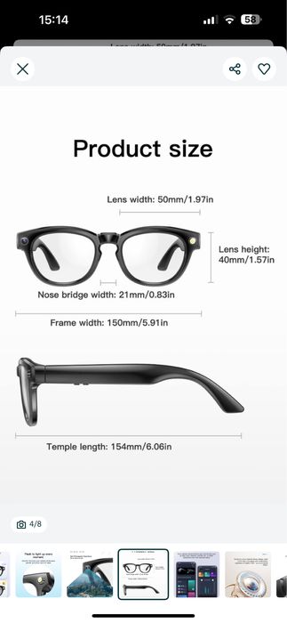 Смарт очки новые в наличии