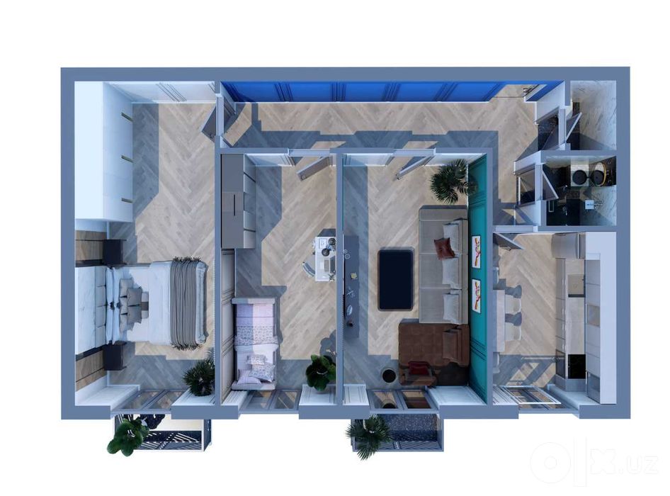MEDIAPARK | 3-КОМН. | 77 М² | 5/10 ЭТАЖ | FARGONA | коробка !!!
