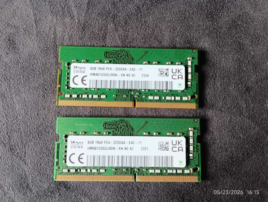 2x8GB RAM laptop DDR4 3200 Hynix Dual Channel
