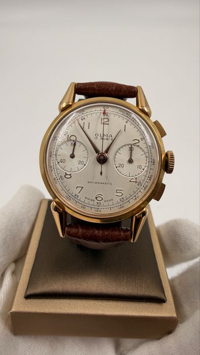 Vintage Olma 17 Rubis Chronograph | Swiss Made | Landeron Cal. 51