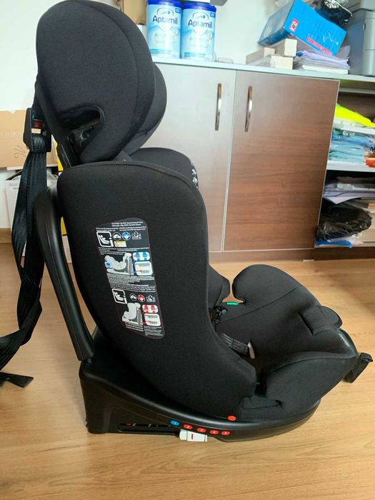 Стол за кола KIKKA BOO I-SIZE I-SAFE 360° ISOFIX (40-150 см) DARK GREY