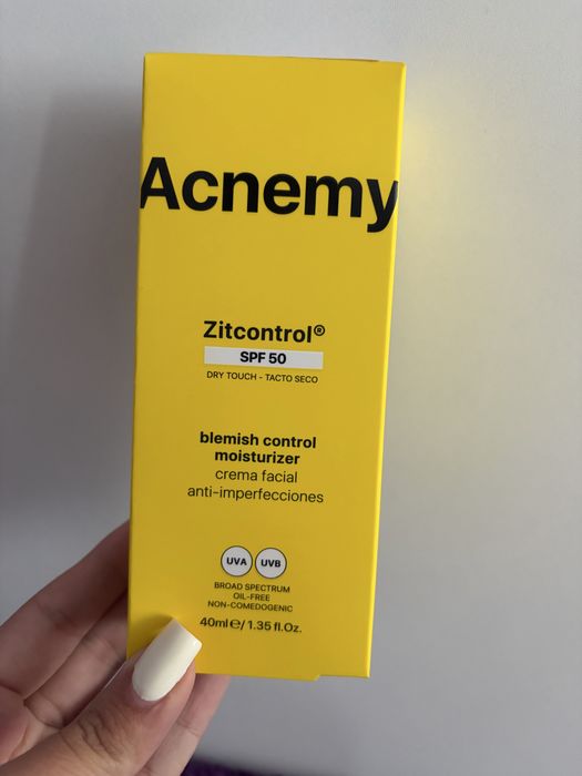Слънцезащита + крем 2в1 за акнеична кожа ( ZITCONTROL SPF50) Acnemy