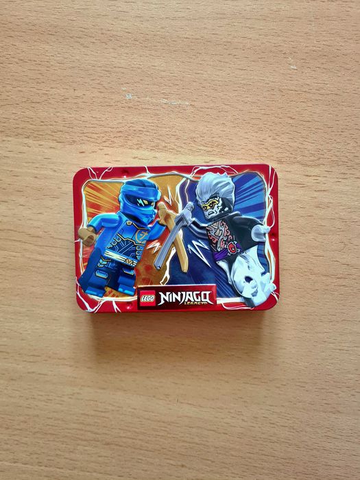 Jay vs Cinder metal box, Lego Ninjago