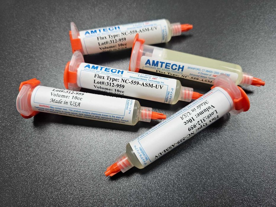 AMTECH NC-559-ASM Паста за запояване ребол на BGA SMD чипове флюс flux