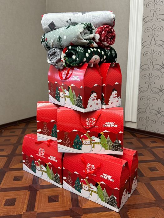 Тёплые новогодние пледы