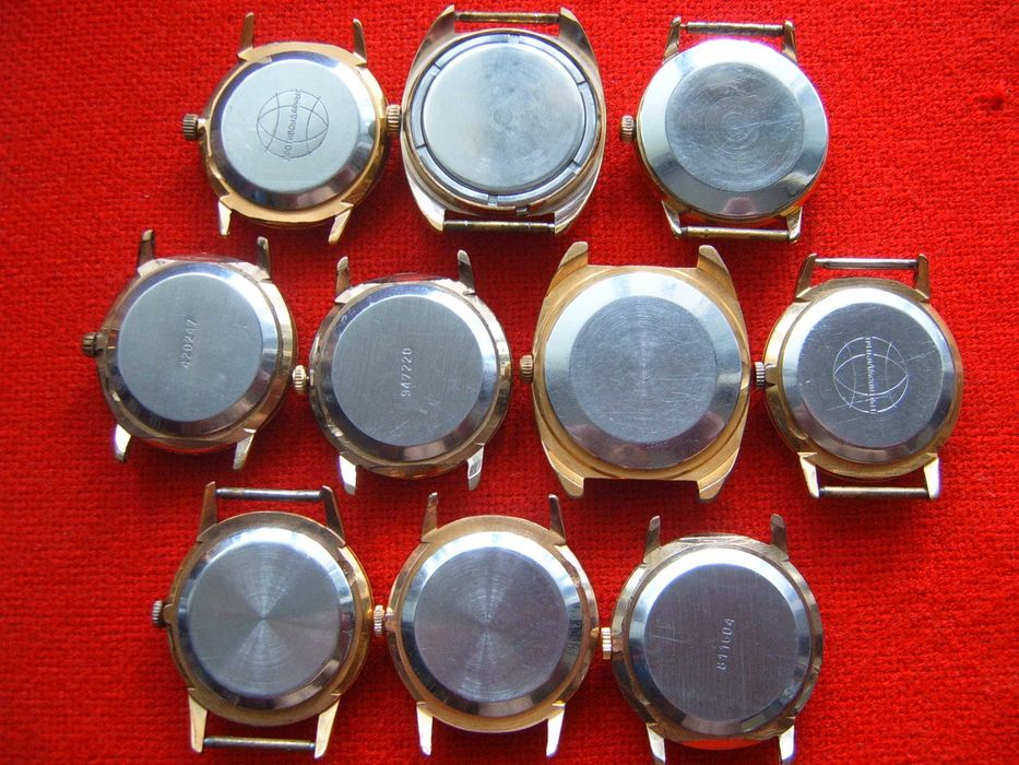 Raketa Ракета мъжки ръчни позлатени часовници