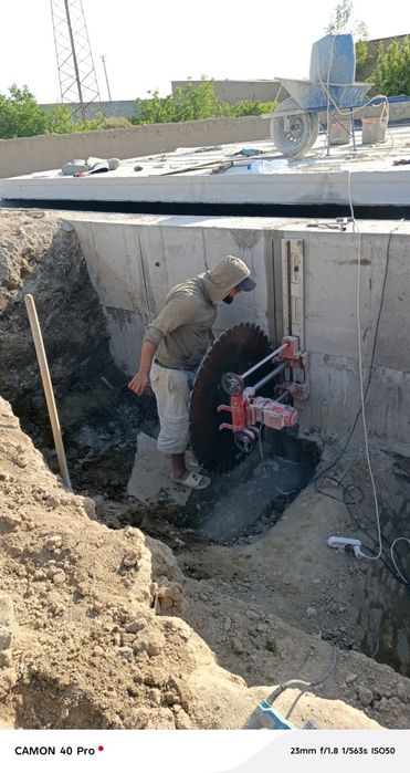 Beton kesish eshik ochish