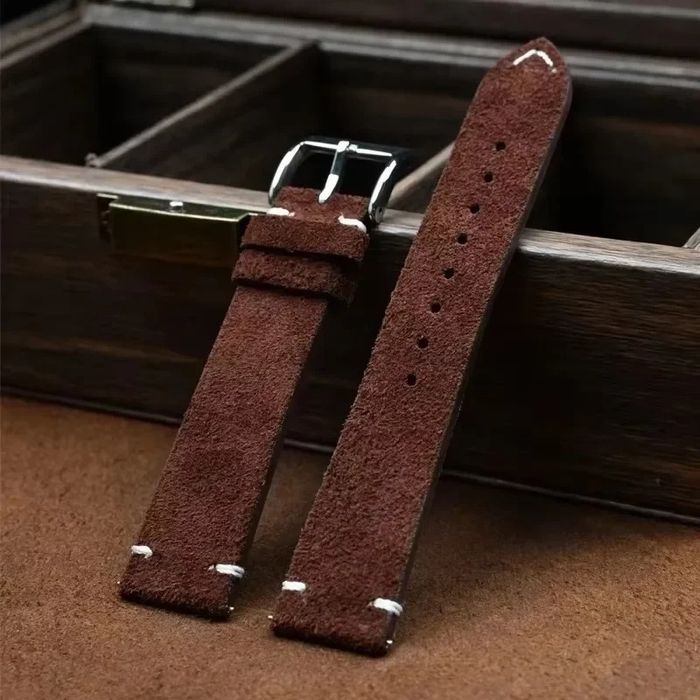 SUEDE Велурена кожена каишка Huawei Watch/Samsung/Garmin/Xiaomi/Apple