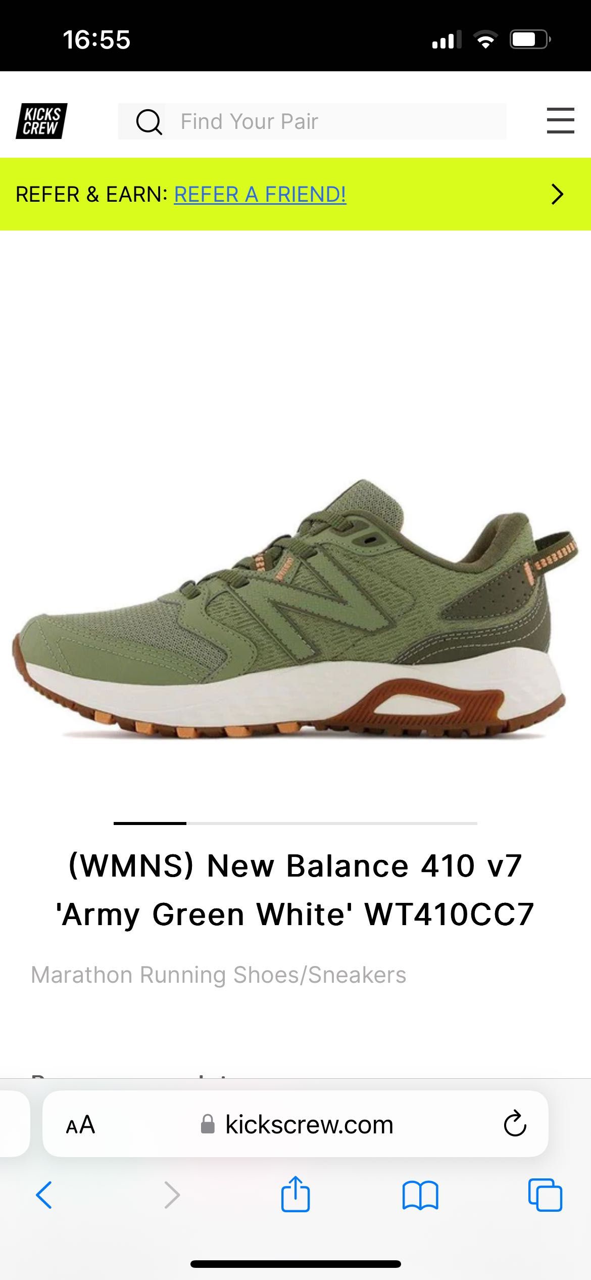 New balance kaki clearance 38