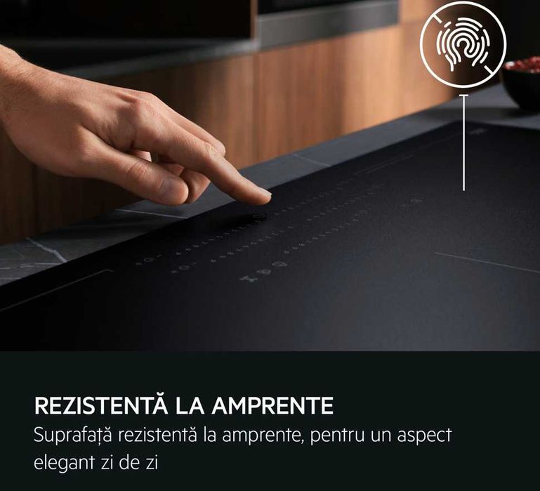 Plită inducție AEG SaphirMatt Seria 8000 Sense Boil&Fry de 60 cm