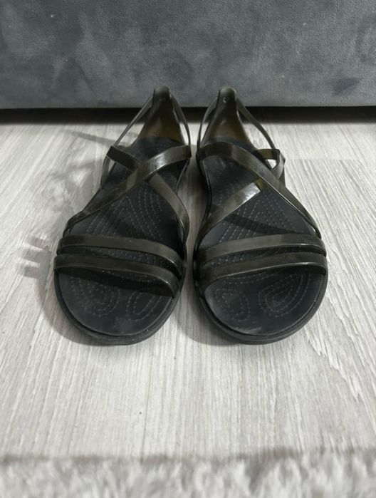 Sandale Crocs dama, Isabella Strappy Sandal W, Negru