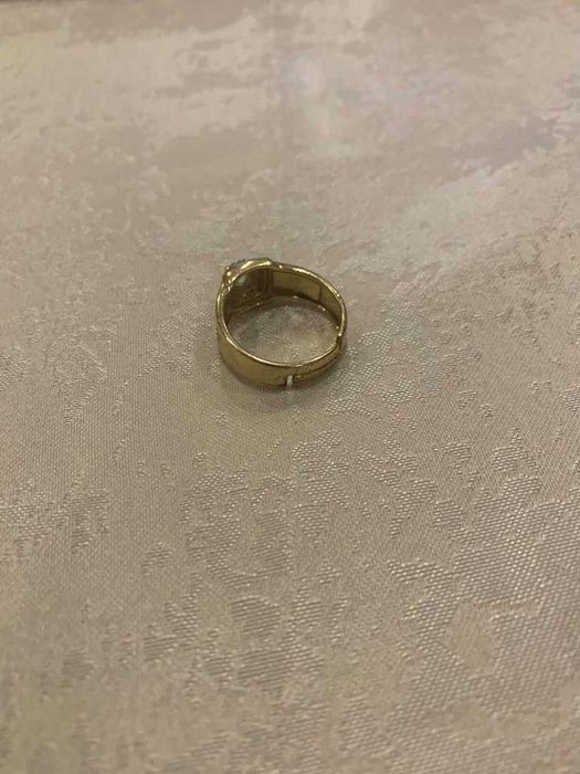 Позлатен Сребърен Пръстен с Циркон